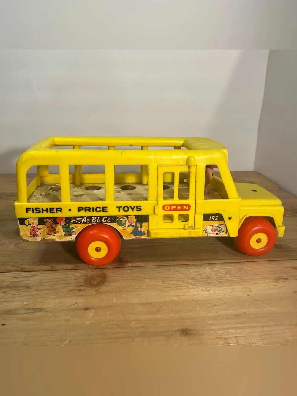 1965 Fisher Price Little People School Bus | Vintage School Bus-No People 192.